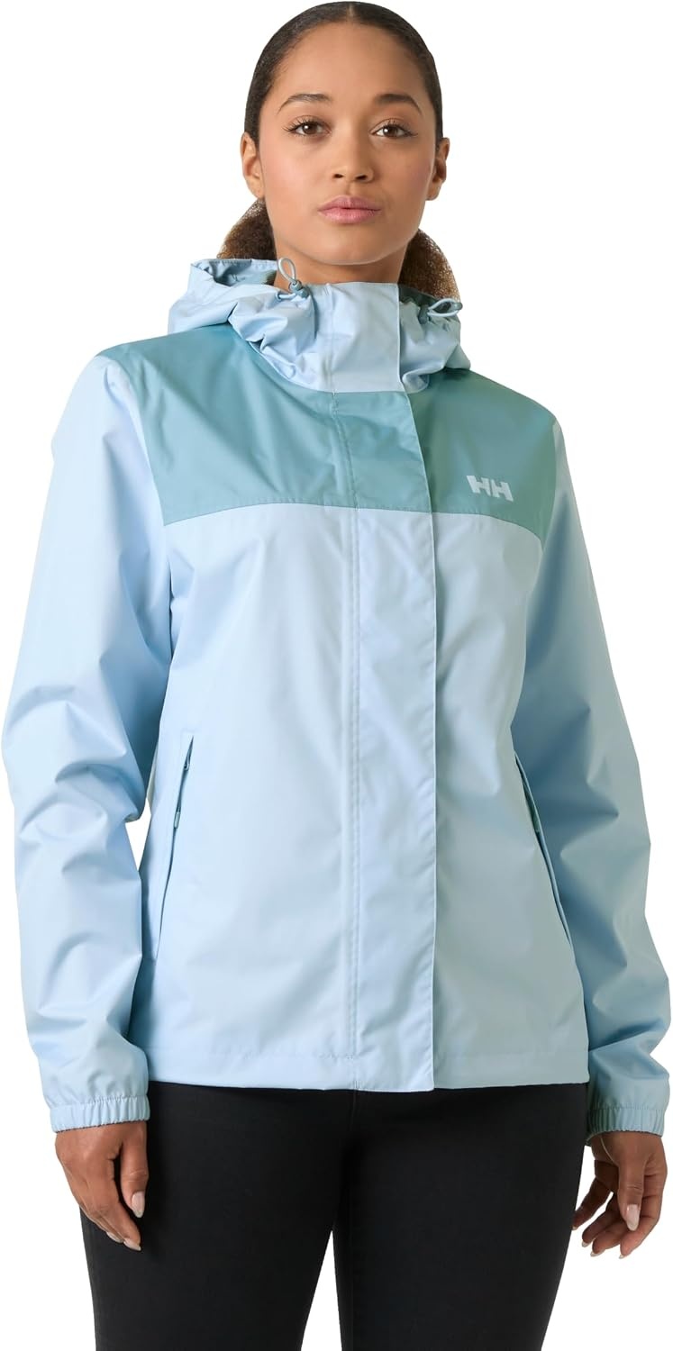 image:imageHellyHansen W Vancouver Rain Jacket Waterproof Breathable Womens Jacket Lightweight Outdoor Rain JacketPinnacle Blue