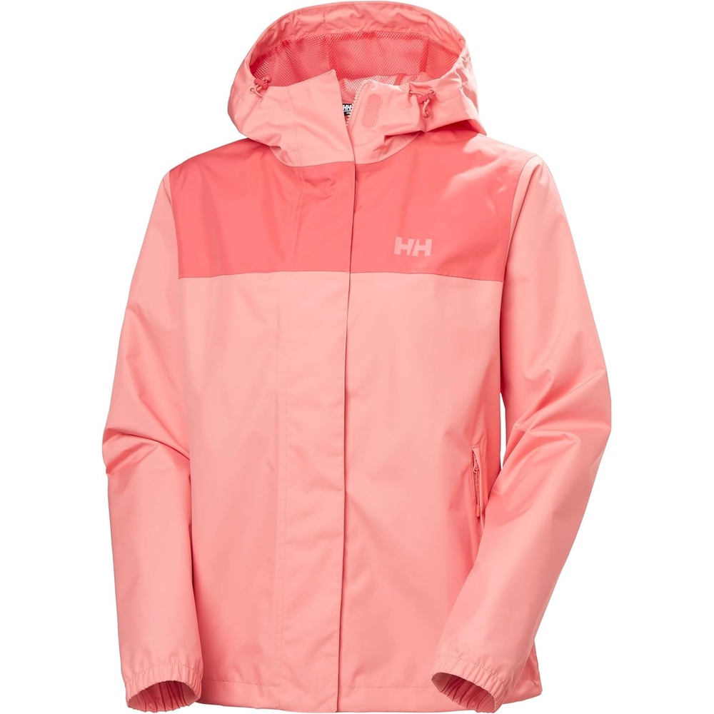 image:imageHellyHansen W Vancouver Rain Jacket  Waterproof Breathable Womens Jacket Lightweight Outdoor Rain JacketCoral Almond