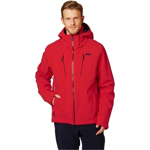 Helly-Hansen Men’s Alpha 3.0 Ski Jacket, Multiple Colors(222 Alert Red)